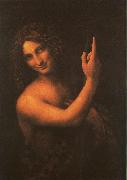  Leonardo  Da Vinci Saint John the Baptist Sweden oil painting reproduction